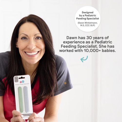 ezpz Baby-Led Weaning Food Cutters (2 pack in Pewter) - 6 / 9 Months + - Food Prep for Infants