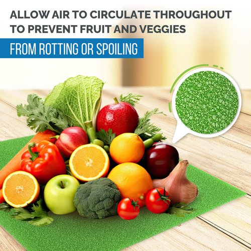 Fruit & Veggie Life Extender Drawer Liner - Refrigerator Organizers and Storage, Fridge Shelf Liners
