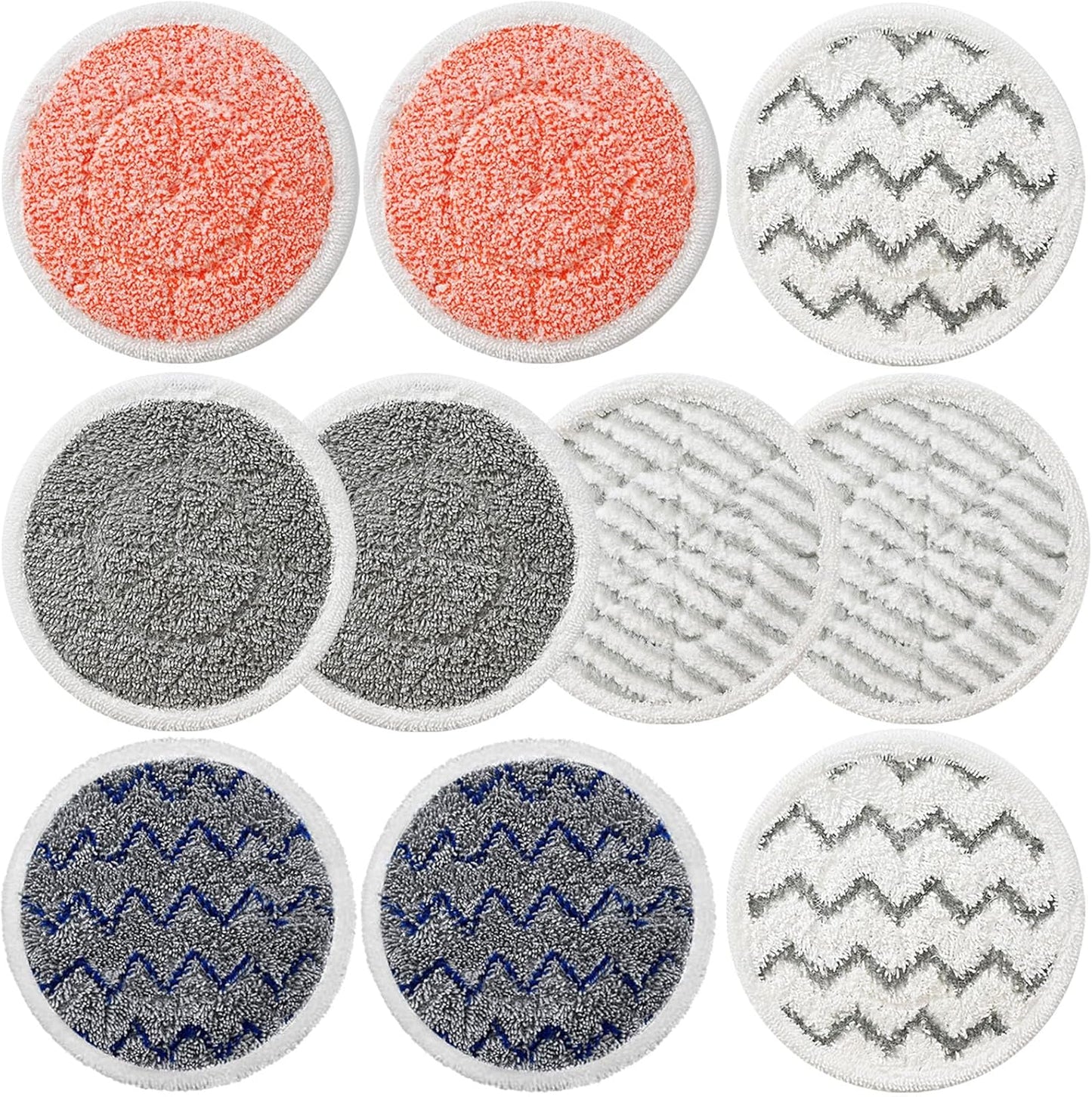 Skiennix Steam Mop Pads - 10 Pack Replacement for Shark S7001/S8201/S7000 Series - Enhanced Cleaning Performance