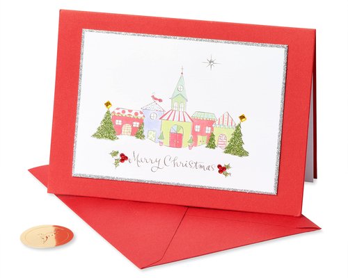 Papyrus Religious Christmas Card (Joy, Peace, and God's Sweet Blessings)