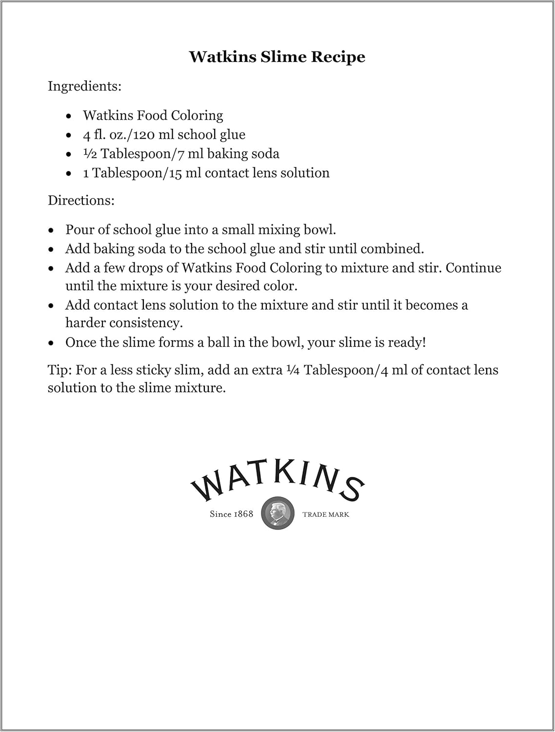 Watkins Food Coloring Set - Assorted Red, Yellow, Green, Blue | 4 x 0.3 oz Bottles (Pack of 2)