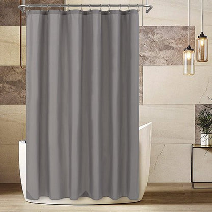 ALYVIA SPRING Extra Long Fabric Shower Curtain Liner Waterproof - 72" x 84", Soft & Lightweight XL Shower Curtain with 3 Magnets, Machine Washable - 72x84, Grey