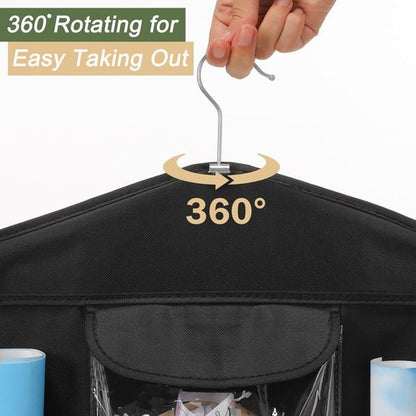 EXLIFBAG Gift Wrap Organizer - Double-Sided Wrapping Paper Storage Holder for Easy Access