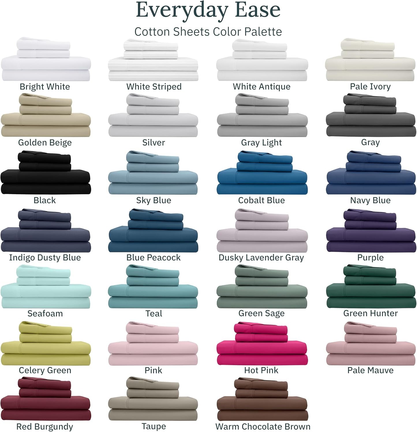 California Design Den Full Size Cotton Sheet Set - 100% Long Staple Cotton, 400 Thread Count, Deep Pockets - Peacock Blue