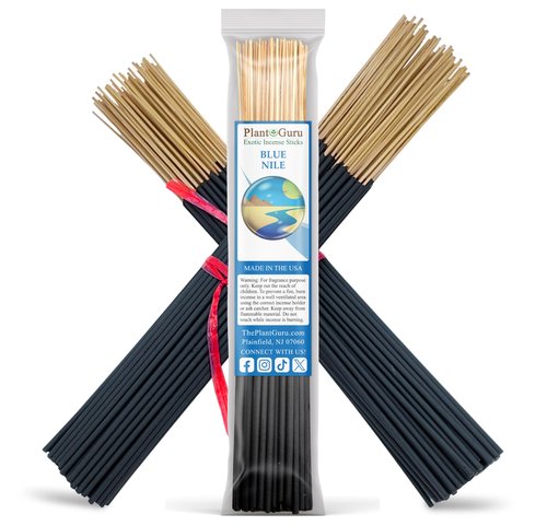 Blue Nile Incense Sticks 11" - 1 Bundle 85 to 100 Sticks - Smooth and Clean Long Burn Time, 45 to 60 Minutes.
