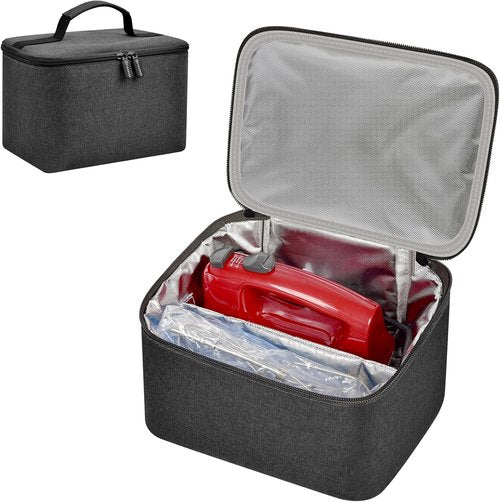 KitchenAid Digital Hand Mixer Carrying Bag - Portable Travel Storage Case for 5/6/7/9 Ultra Power Mixers - Grey