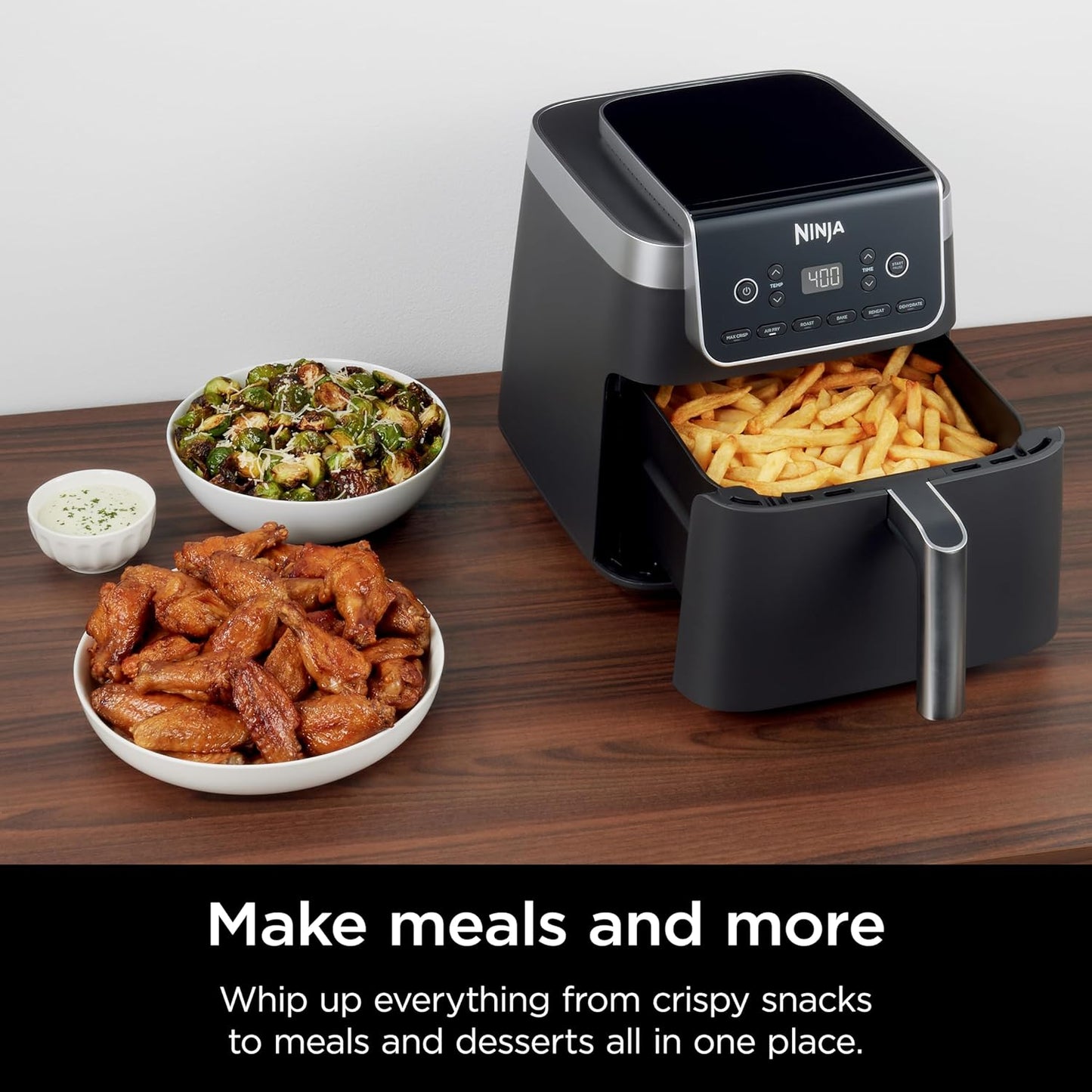 Ninja Air Fryer Pro XL 6-in-1 - 6.5 QT Capacity with Max Crisp Technology & Nonstick Basket