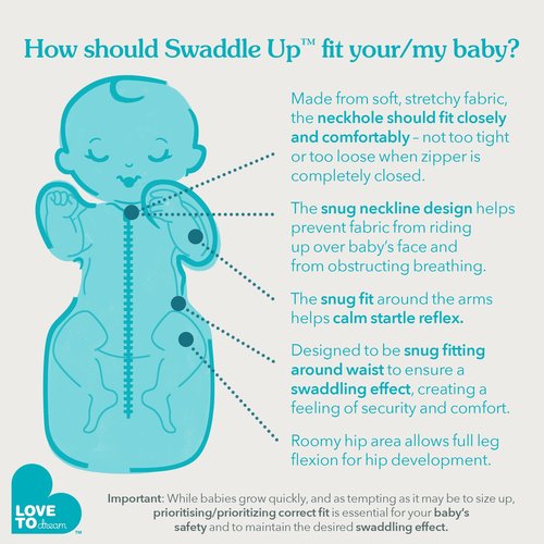 Love to Dream Swaddle UP, Baby Sleep Sack, Self-Soothing Swaddles for Newborns, Get Longer Sleep, Snug Fit Helps Calm Startle Reflex, New Born Essentials for Baby, 1.0 TOG, Newborn 5-8.5 lbs, Coral