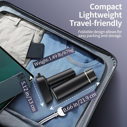 Skiennix Travel Steamer - Dual Voltage Portable Mini Clothes Steamer with European Plug Adapter | Perfect for International Travel