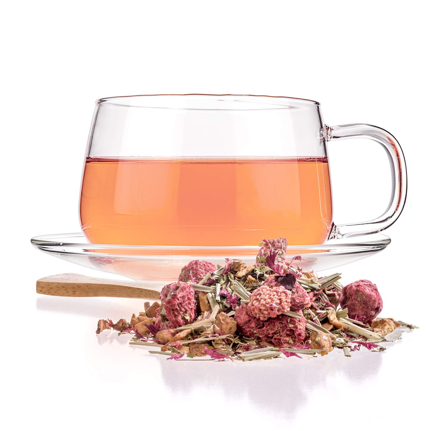 Tealyra - Raspberry Relaxation - Herbal Loose Leaf Tea - Lemon Verbena - Hibiscus - Lemongrass - Calming Relaxing Bed Time Tea - Caffeine Free - 224g (8-ounce)