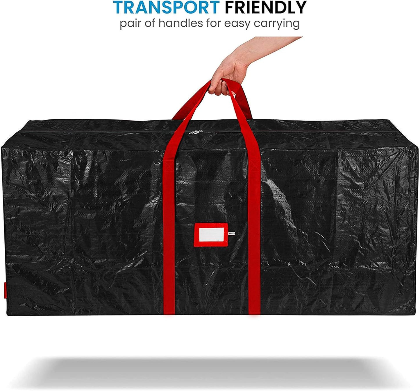 Zober Christmas Tree Storage Bag | Waterproof & Durable for 7.5 Ft Artificial Trees - Black
