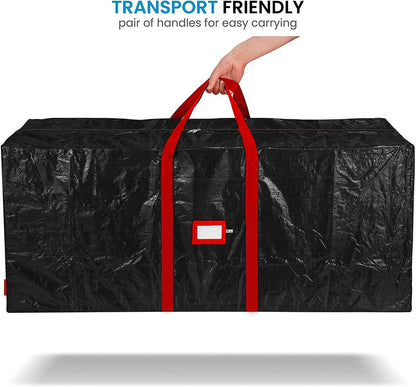 Zober Christmas Tree Storage Bag | Waterproof & Durable for 7.5 Ft Artificial Trees - Black