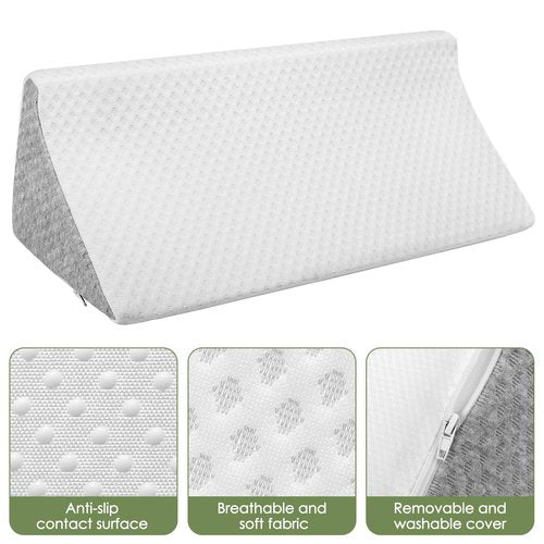 Bed Wedges & Body Positioners 3 in 1, Wedge Pillow for Back Pain Relief, Triangle Bed Wedge Pillow for Side Sleeping, Elderly, Bed Sores, After Surgery, Knees Elevated, Pregnancy