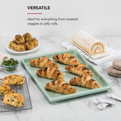 KitchenAid Nonstick Baking Sheet - 13x18in Aluminized Steel | Stylish Pistachio Color
