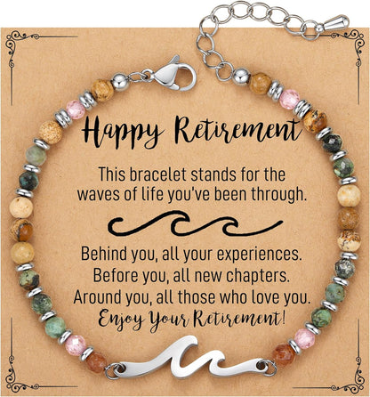 TONY & SANDY Friend Gifts for Women, Unique Birthday Gifts for Women, Sister Gift from Sister, Wave Bracelet, Christmas Easter Mother's Day Gift for Her, Bestie Friendship Bracelets
