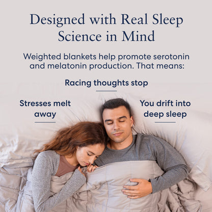 Luna CoolLuxe True Cooling Weighted Blankets - Premium Quality Breathable Bed Blanket for Hot Sleepers - [12lbs - Full - 48" x 72"] [Tan]