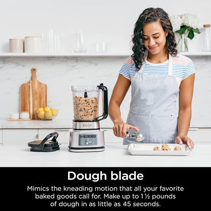 Ninja Foodi SS201 Power Blender & Processor - 3-in-1 Crushing Blender, Dough Mixer & Food Processor | 1400W SmartTORQUE, 6 Auto-iQ Presets