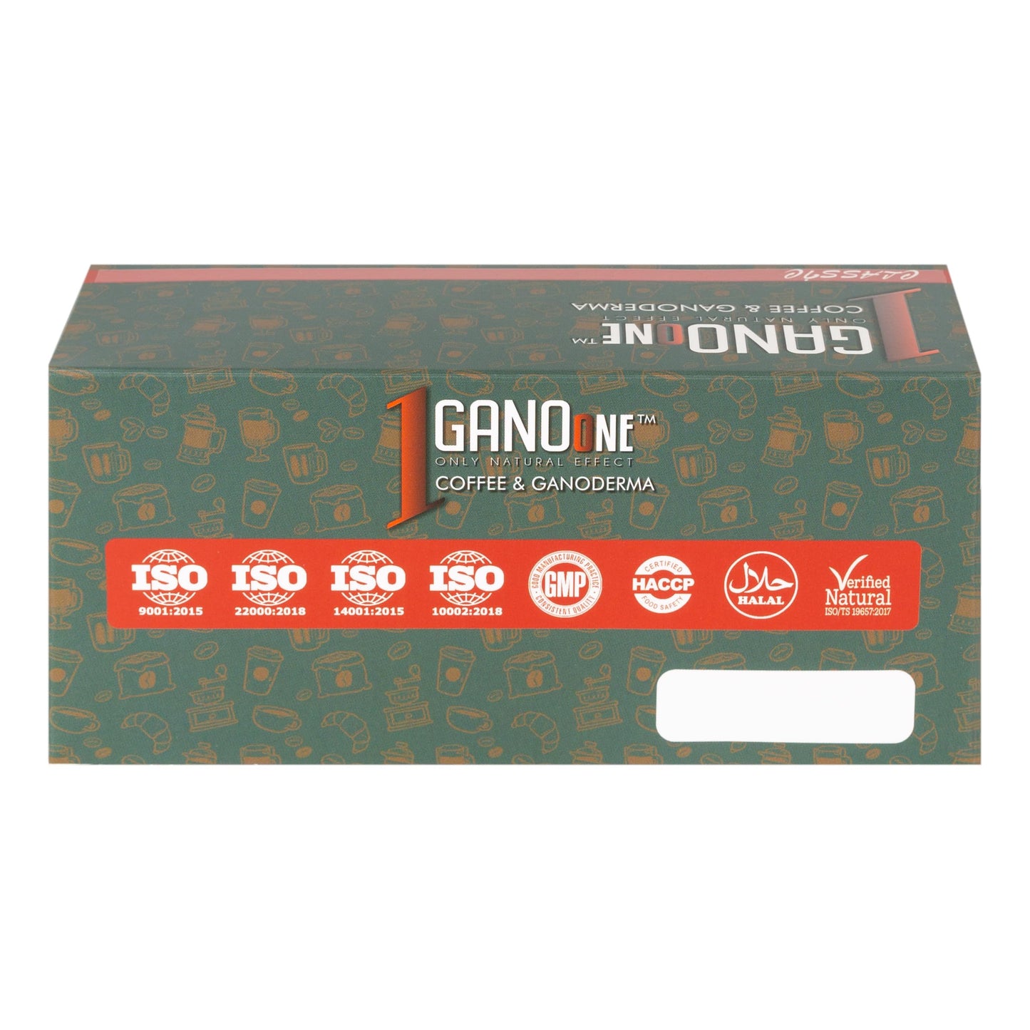 1 Box GanoOne Classic Coffee - Reishi Mushroom Instant Coffee - with Organic Ganoderma Extract - Easy to Use 30 Single-Serve Sachets