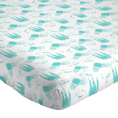 Princess Cinderella 4-Piece Queen Sheet Set - Ultra-Soft Blue Bedding with Fitted & Flat Sheets + Pillowcases (Variation: Blue - Princess Cinderella+4 Piece Queen)