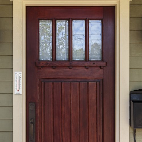 Hide a Key for House, Car, and Safe Keys- Temperature Reading Indoor and Outdoor Working Wall Mount Thermometer with Key Storage by Stalwart