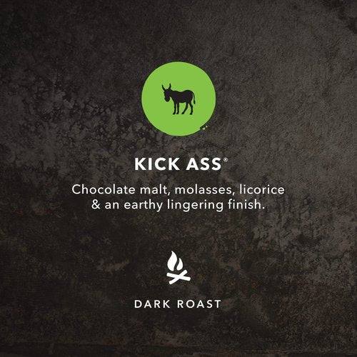 Kicking Horse Coffee, Kick Ass, Dark Roast, Whole Bean, 10 Oz