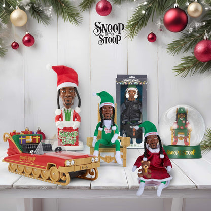 Snoop Dogg Christmas Shelf Décor - 12” Snoop on The Stoop Figurine for Festive Home Styling