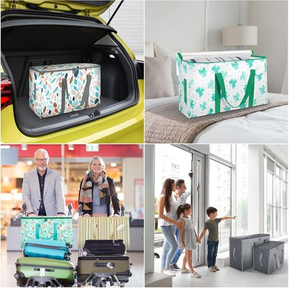 BALEINE 6-Pack Oversized Moving Bags - Heavy-Duty Storage Totes with Reinforced Handles (Mosaic)