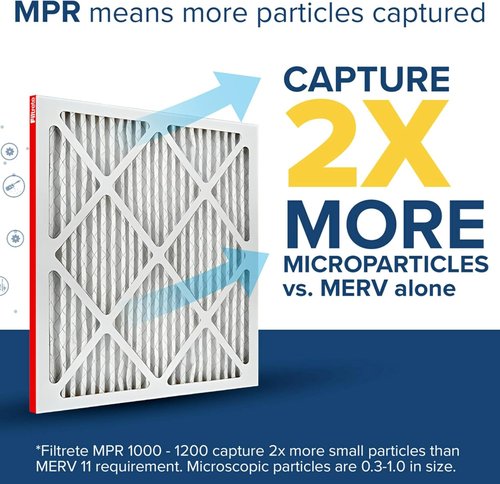 Filtrete Air Filter 16x25x1 - MERV 11 Micro Allergen Defense | 2-Pack Pleated HVAC Filters