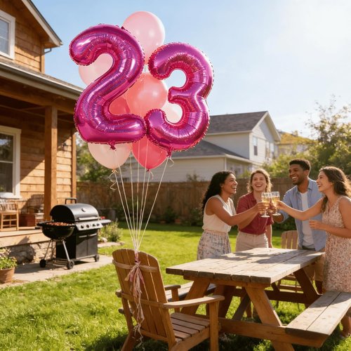 Laser Hot Pink Number Balloon - 40 Inch 0 Balloon for Birthday Celebrations | Party Supplies for Women