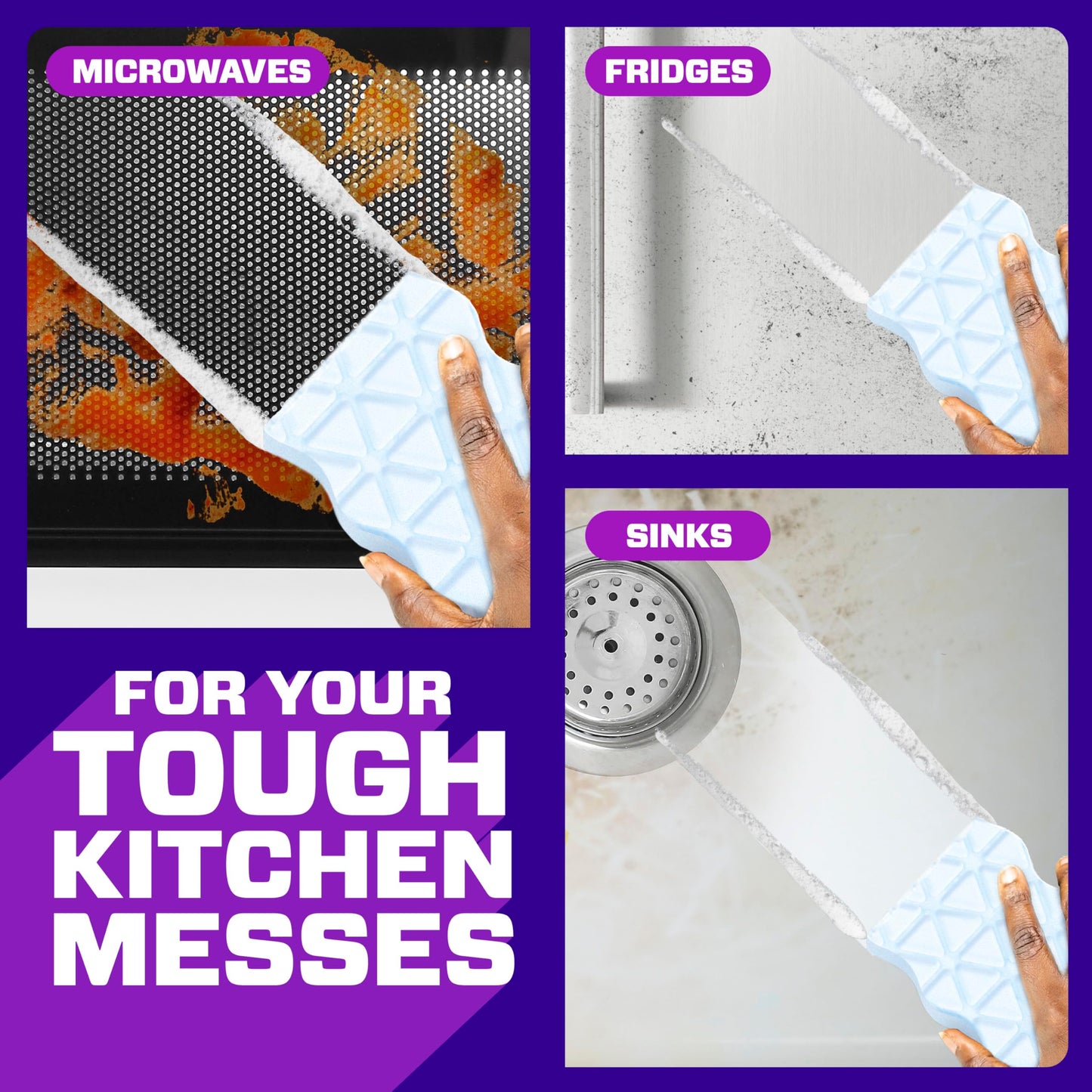 Mr. Clean Magic Eraser Foaming Sponge, Kitchen Grease Eraser, Dawn Cleaning Power, Oven Cleaner, Clean Scent, 6ct