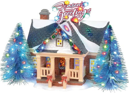 Department 56 Brite Lites Holiday House - Original Snow Village Building, 6.69 Inch, Multicolor