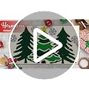 Christmas Bathroom Rug - Green Tree Christmas Decor, Non-Slip Xmas Mat