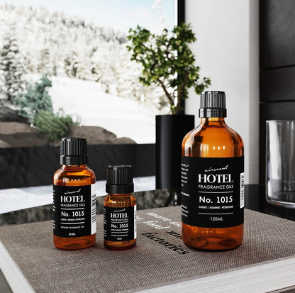 AirScent Hotel Diffuser Oil No. 1015 - Premium Cassis Jasmine Petrichor Fragrance - 10 mL Glass Dropper Bottle