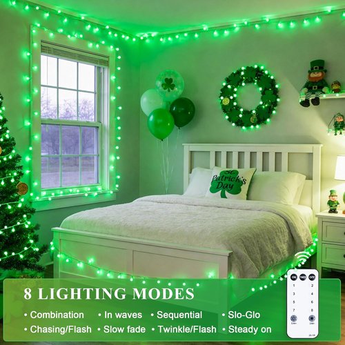 JMEXSUSS 100 LED Globe String Lights - 33ft Indoor/Outdoor Decorative Lighting for Parties & Holidays