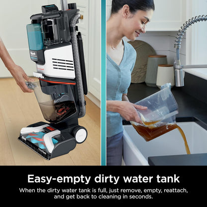 Shark R-EX201 CarpetXpert Upright Cleaner - StainStriker Technology for Carpets & Upholstery, Cyan