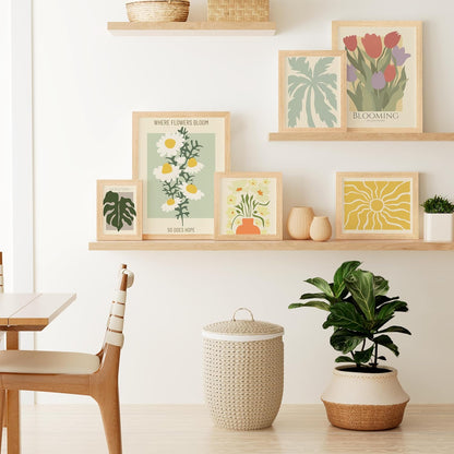 Vittanly 8x10 Picture Frame - Solid Wood with Plexiglass & 5x7 Mat | Versatile Wall Hanging or Tabletop Decor