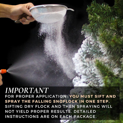 ShimmerSpec Premium Self-Adhesive Snow Flock Powder - Perfect for Christmas Trees & Decor | 2 lbs Made in USA