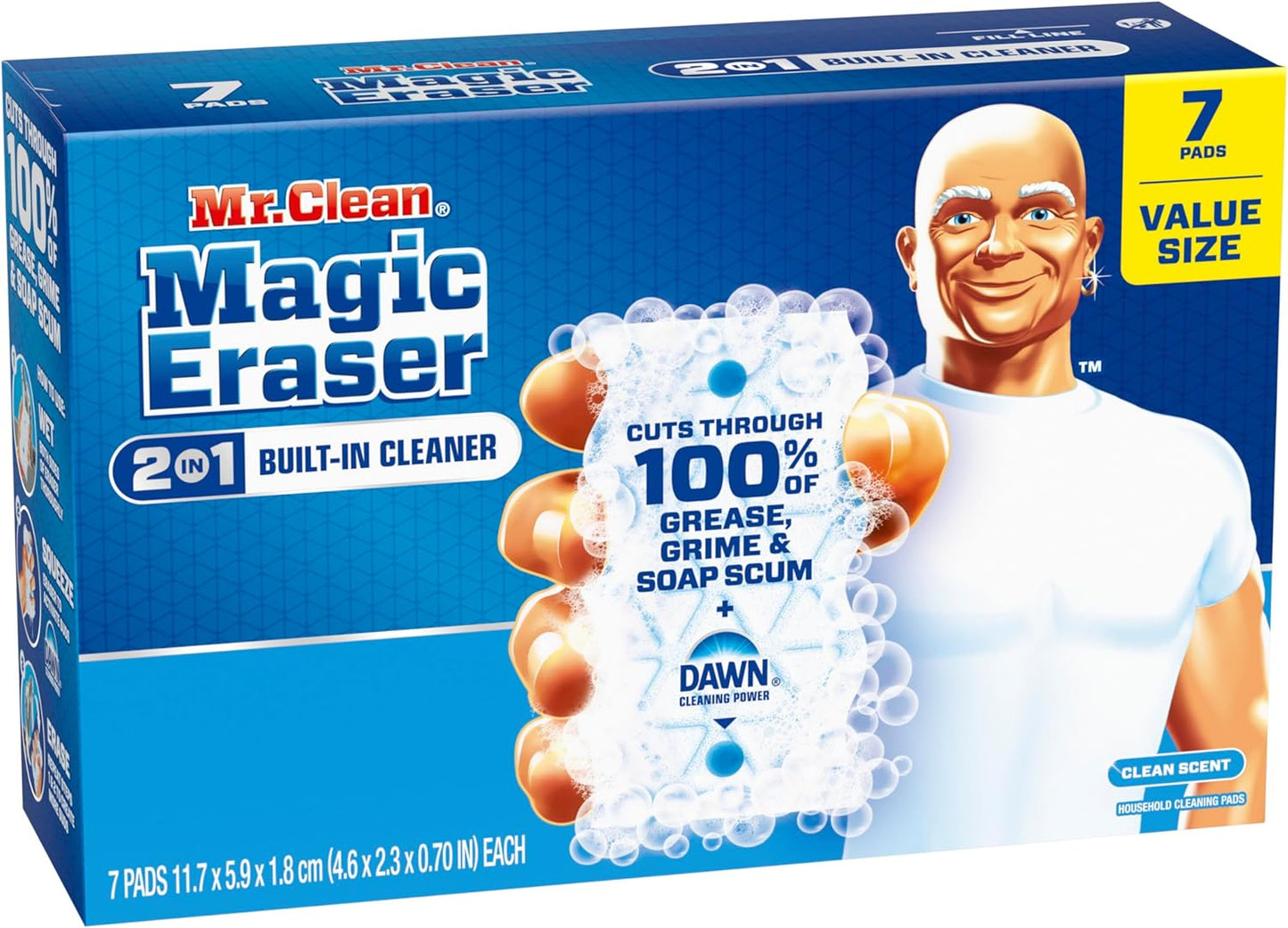 Mr. Clean Magic Eraser - Ultra Foamy All-Purpose Cleaning Sponge | 7 Count for Walls, Sneakers & More