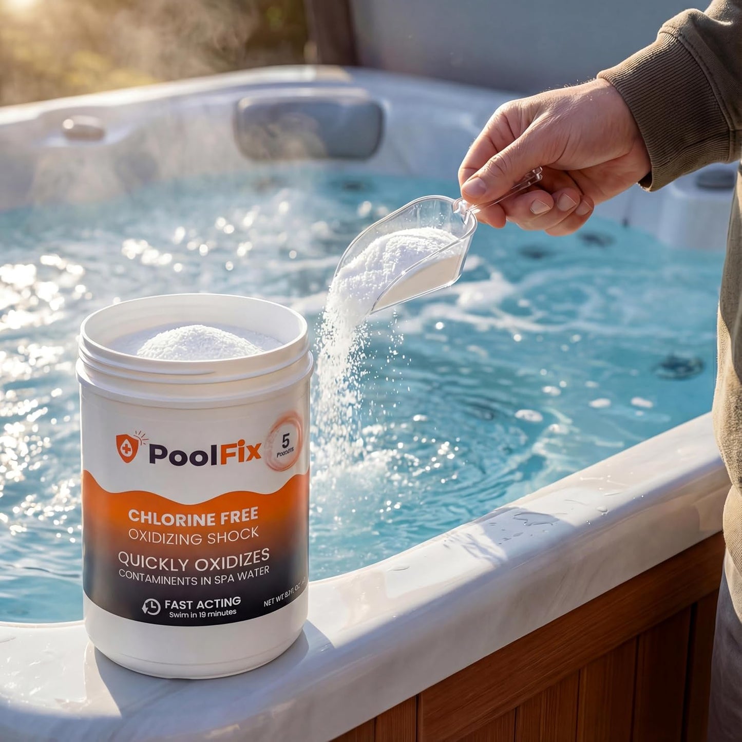 Non-Chlorine Spa Shock - Chlorine-Free Hot Tub Oxidizer for Spas & Jacuzzis | 5 lb Container