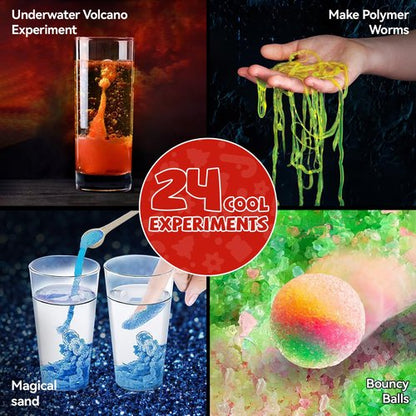 Kids Gifts Birthday Advent Calendar for Girls Boys Toys, 24 Days Science Kits Countdown Calendar for Kids Age 4+, Birthday Vacation Advent Calendar