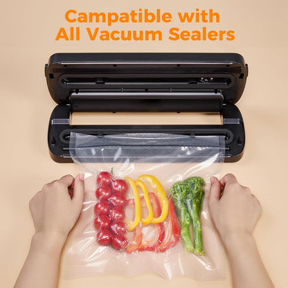 Wevac Vacuum Sealer Bags - Heavy Duty 11x50 Rolls (2 Pack) | BPA Free for Food Storage & Meal Prep