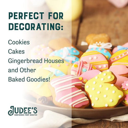 Judee's Gluten Free Royal Icing Mix - Easy Meringue Powder for Cookie Decorating - 8 Oz