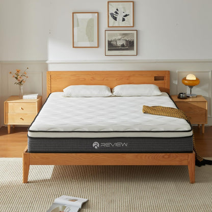 Skiennix Twin Mattress - 10 Inch Memory Foam Hybrid with Pocket Springs for Motion Isolation & Pressure Relief