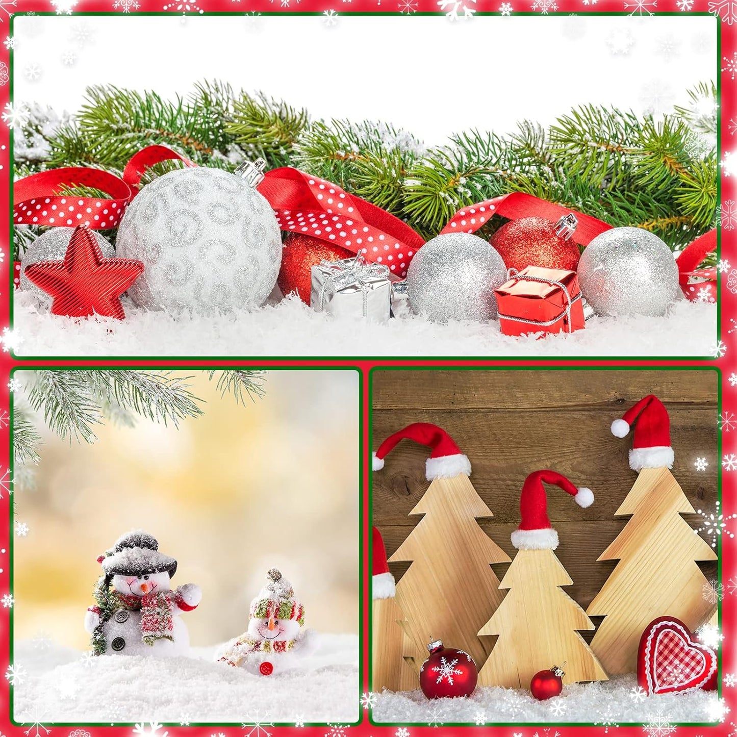 Syhood Christmas Fake Snow - Artificial Glitter Powder for Holiday Crafts & Decorations | 100g White