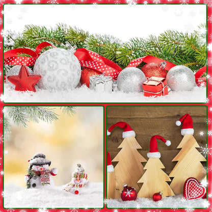 Syhood Christmas Fake Snow - Artificial Glitter Powder for Holiday Crafts & Decorations | 100g White