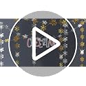 Cheerland Silver and Gold Snowflake Garland Kit - 52ft Winter Holiday Decor