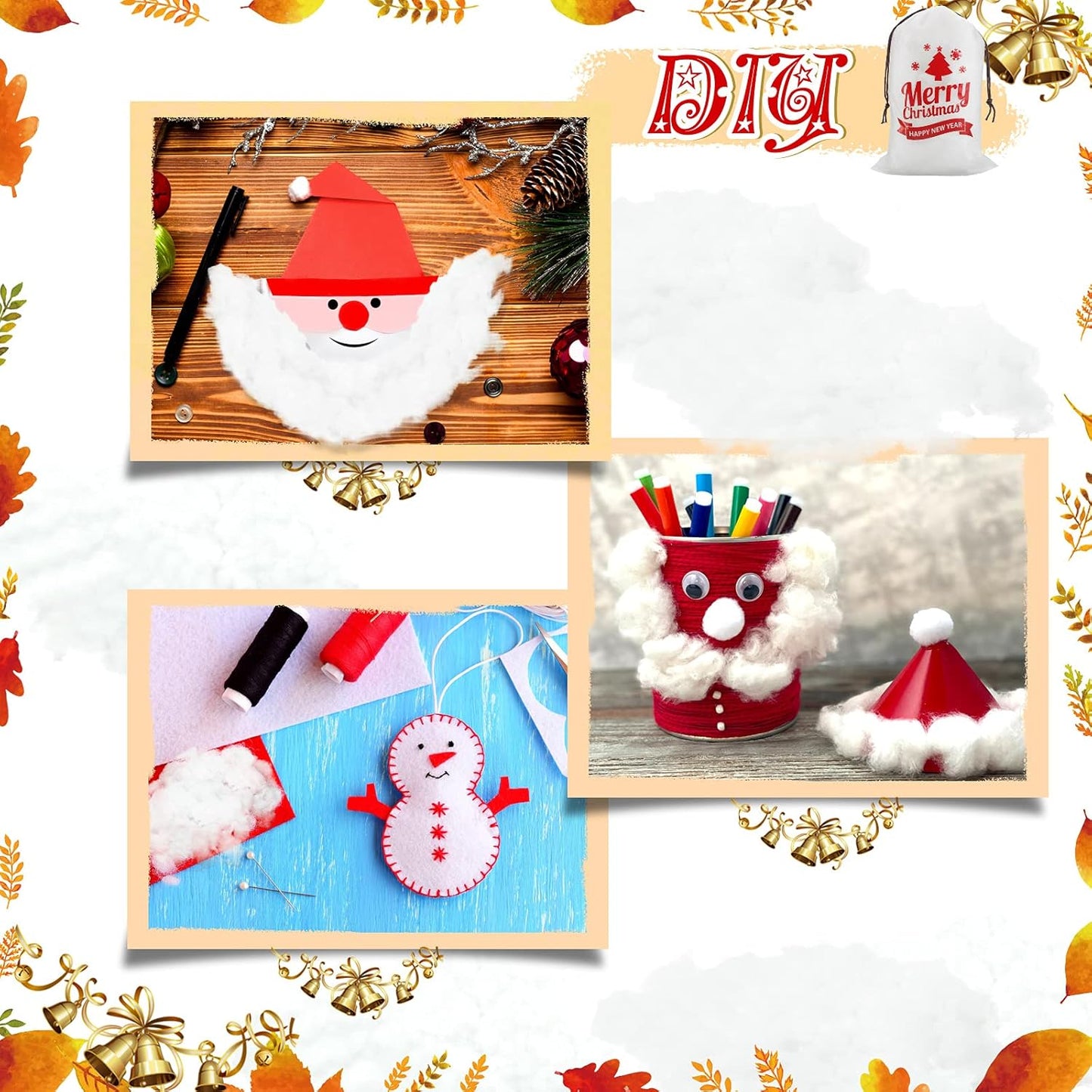 Shappy Christmas Fake Snow Decor - Fluffy Artificial Snow Blanket for Indoor Holiday Decoration | White Bag