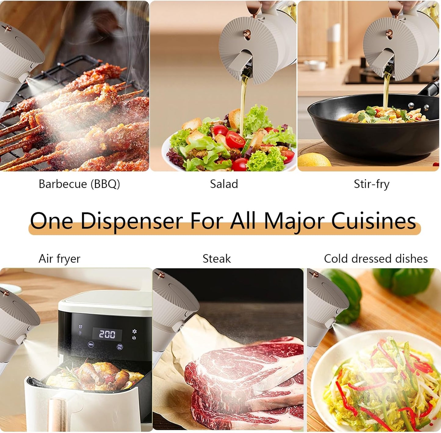 Olive Oil Sprayer by [Brand Name] - 19.6oz Glass Dispenser with Mist & Precision Pour | Ideal for BBQ, Salad, Baking