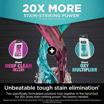 Shark StainStriker HairPro Portable Carpet Cleaner - Stain, Hair & Odor Remover with 3 Tools | Teal PX253BRN