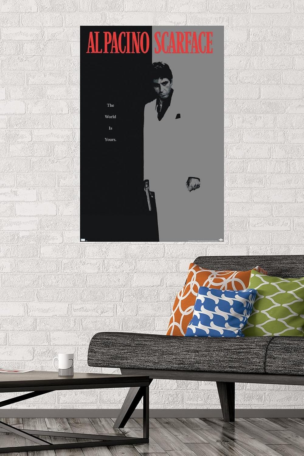 Scarface Wall Poster - Unframed Movie Art Print | 34" L x 22.4" W for Home Decor